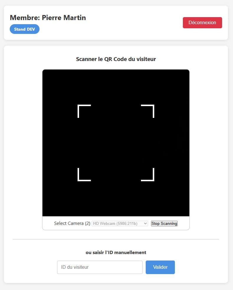 Système de gamification par QR codes